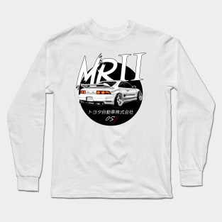 JDM MR2 White Black Sun Edition Long Sleeve T-Shirt